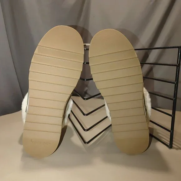 UGG Womens Winter Boots Size 9 Koolaburra Faux Fur Lined Beige White - Picture 7 of 8